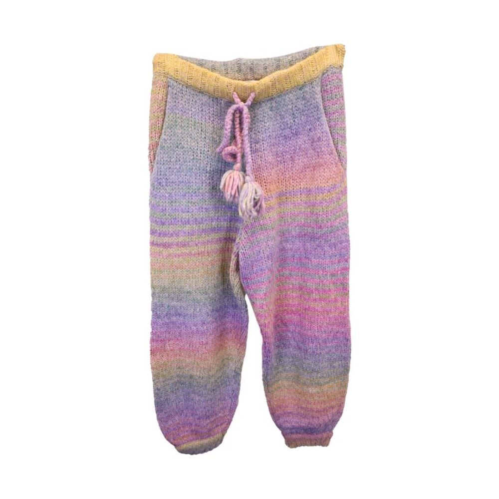 LoveShackFancy Rainbow Knit Joggers